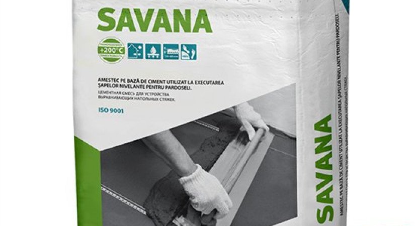 Новый продукт! Savana - цементная смесь для устройства выравнивающих напольных стяжек