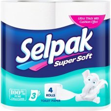 Hartie igienica Selpak Super Soft 3 straturi 4role