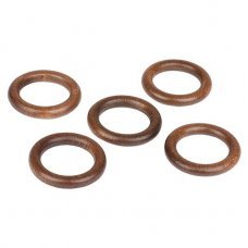 Set inele pentru galerie 28mm 5buc stejar rustic