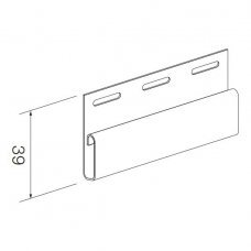 Profil de finisare SV-14 pentru siding de vinil 3050mm gri deschis