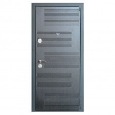 Дверь металлическая DT18 Wenge/White правая 205х86x7см