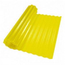 Пластиковый шифер волнистый 1.5x5м желтый