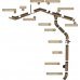 Кронштейн желоба короткий коричневый 125мм