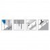 Profil de trecere protector ingust de adancire LW 30 auriu 900x30mm