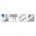 Profil de trecere protector lat de adancire LWSZ 40 argintiu 1000x40mm