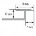 Profil de dilatatie flexibil D14 P stejar 2500x10mm