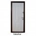 Дверь металлическая DT3-2 Wenge/White правая 205х86x7см