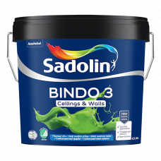 Краска для внутренних работ Sadolin Bindo 3 BW 4.5л