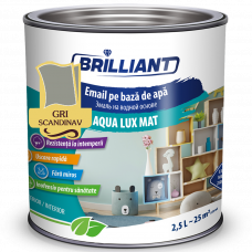 Email acrilic Aqua Lux Matt gri scandinav 2.5L