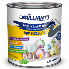Email acrilic Aqua Lux Lucios gri grafit 2.5L 