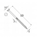 Шуруп TX25 5x50мм