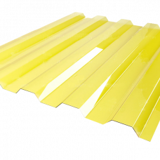 Поликарбонат профилированный 2х1.15м желтый