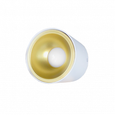 Спот накладной MR16/GU10 круглый белый-золотистый 20W ERKLED