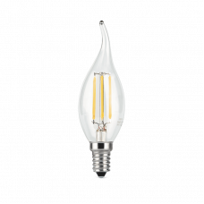 Лампа светодиодная филаментная C35 с цоколем E14 6Вт