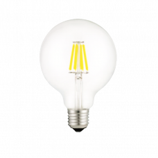 Лампа светодиодная филаментная G80 с цоколем E27 10Вт