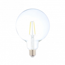 Лампа светодиодная филаментная G125 с цоколем E27 10Вт