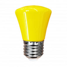 Лампа светодиодная желтая с цоколем E27 CRB-1 1W