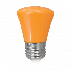 Лампа светодиодная оранжевая с цоколем E27 CRB-1 1W