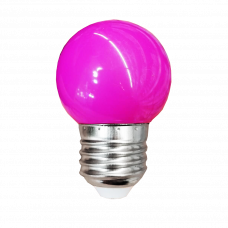 Лампа светодиодная фиолетовая с цоколем E27 CGB-1 1W