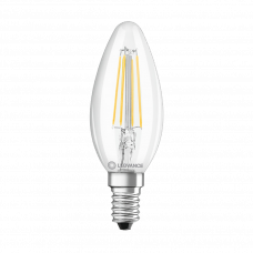 Лампа светодиодная Filament B40 с цоколем E14 4Вт 4000K 470лм