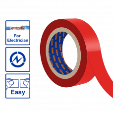 Изолента ПВХ 19мм 9.15м красный WPN1012