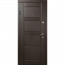 Дверь металлическая DT.5 левая 205x86x7cm венге/белый 
