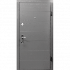 Дверь металлическая DT.501 правая 205х86см грифель/пломбир 