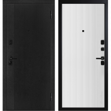 Дверь металлическая М748/4 черный/белый 96x205см правая