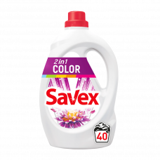 Жидкий стиральный порошок Savex Color 2.2л