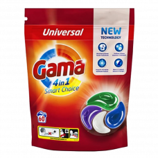 Стиральный порошок в капсулах Gama Universal 60шт.