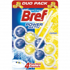 Освежитель для туалета гель Bref Activ Lemon 2x50г