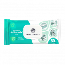 Салфетки влажные Ultra Compact Antibacterial 50шт.