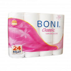 Туалетная бумага BONI Classic трехслойная 24 рулона