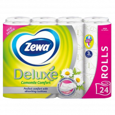 Туалетная бумага Zewa Deluxe Camomile 3 слоя 24 рулона