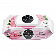 Салфетки влажные Papilion Rose 100шт.