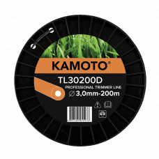 Леска для мотокосы 3мм 200м круглая армированная Kamoto TL30200D