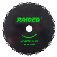 Disc motocoasa 230х25.4mm T40 pentru lemn Raider