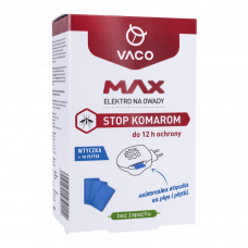 Электрофумигатор с пластинами от комаров VACO MAX 10шт.