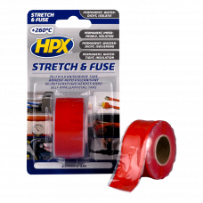 Лента силиконовая HPX Stretch&Fuse 25мм 3м красный