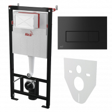 Модуль для унитаза AM1011120+кнопка смыва M578 черный+изоляция M91 Sadromodul