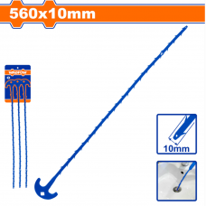 Трос сантехнический для очистки труб пластик 560мм 3шт. Wadfow WDD1156