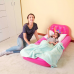Матрас надувной для детей розовый со спинкой и подсветкой  76х132х46см 