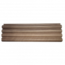 Панель декоративная гофрированная МДФ 18х100х2800мм LB-2200/1 Matt Light Walnut-239 