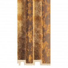 Панель декоративная гофрированная дюрополимер 20х120х2900мм AP001-55 золотистый