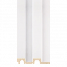 Панель декоративная гофрированная дюрополимер 20х120х2900мм AP001-D-2 белый