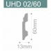 Плинтус напольный UHD02/60 60х13мм 2.4м