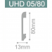 Plinta polistiren extrudat UHD05/80 80х13mm 2.4m