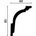 Плинтус потолочный 8.5х6см 2м SG-85/60