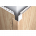 Профиль для отделки стен эластичный ПВХ 26х26мм 3м FF-M318 светло-серый 