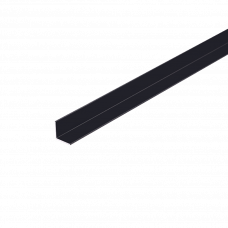 Уголок алюминиевый 12x12мм 2.5м A12 черный матовый